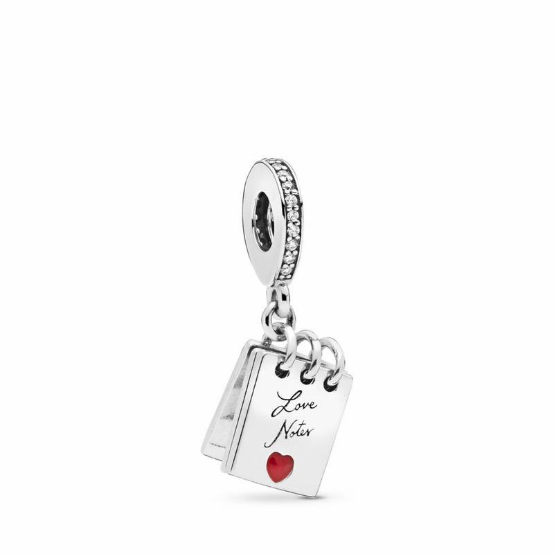 Pandora Love Notes Charm - Sterling Silver/Enamel/Cubic Zirconia - Canada | HB2623MH